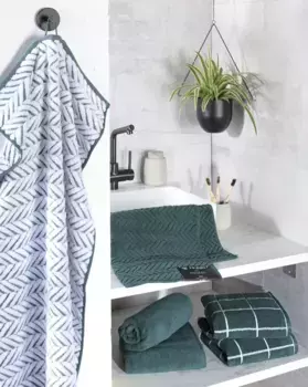 Гостевые полотенца ROSS "Sensual 9001", (6 шт.), 100% хлопок 30х50 см (6 шт.), цвет piniengrn