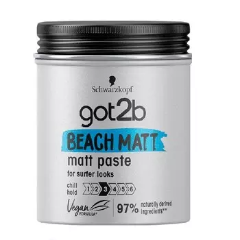 Got2b Got2b Beach Matt Matt Paste 100 мл, Silver