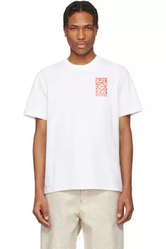 Готическая футболка с логотипом Casablanca, белый