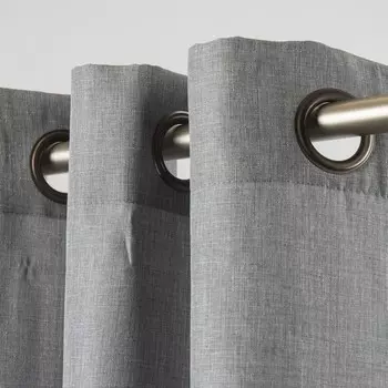 ГОТОВАЯ, ГОТОВАЯ, ПОЛУЗАТЕМНЯЮЩАЯСЯ штора с роликами на роликах, матовая, декоративная, ВОЗДУХ, 140 х 250 см, ВИВА Stof, серый