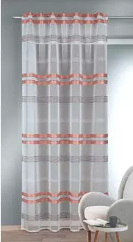 Готовая штора kira stripes прозрачная Esposa, оранжевый