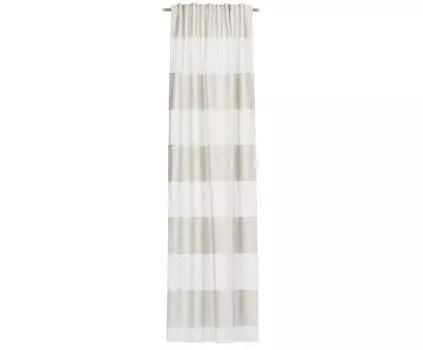 Готовая штора милеа полупрозрачная Novel, серебряный