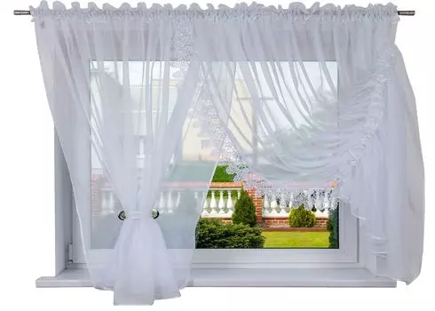 Готовая штора ВАЛЕНСИЯ 400х120 Штора ГОЛОС H-120 Drapella, белый