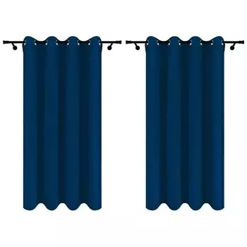 Готовые шторы из велюра с люверсами 140х280 см 2 шт бирюзовые бирюзовые непрозрачные шторы Voppi