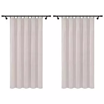 Готовые шторы из велюра с рюшовой лентой 140х280 см 2 шт. оранжевые темно-оранжевые непрозрачные шторы Voppi