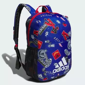 Готовый рюкзак Adidas, цвет Medium Blue/White/Scarlet