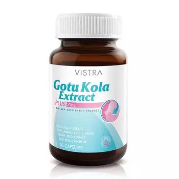 Готу кола и цинк Vistra Extract Plus, 30 капсул