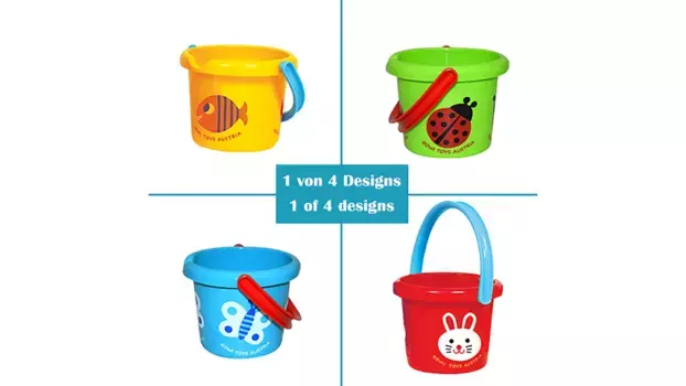 Gowi Ведро для игрушек для песка 14 см, в ассортименте, 1 шт
