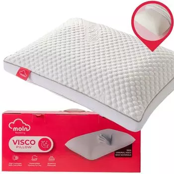Gowoll Visco Pillow 40x60 Подушка с эффектом памяти Подушка для поддержки шеи высотой 15 см с моющимся чехлом (коллаген) MOLN