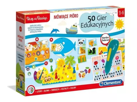 Говорящая ручка и 50 развивающих игр, Клементони Clementoni