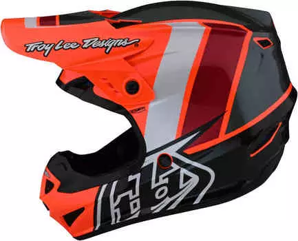 GP Nova Шлем для мотокросса Troy Lee Designs, флуоранжевый оранжевый