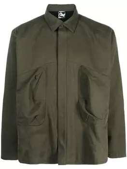 GR10K рубашка на кнопках с косым воротником, зеленый