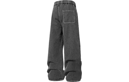 Gr816 Джинсы унисекс, Бежевый/Серый