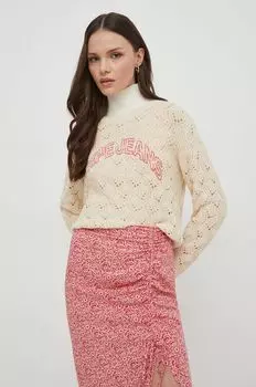 GRACE хлопковый свитер Pepe Jeans, бежевый