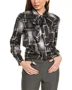 Gracia Шарф-топ с воротом, черный