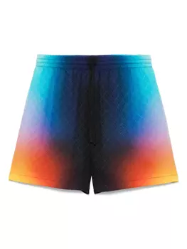 Градиентные шелковые шорты Casablanca, синий