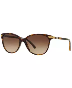 Градиентные солнцезащитные очки, BE4216 Burberry, коричневый