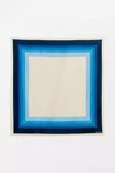 Градиентный квадратный шарф & Other Stories, синий