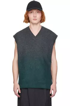 Градиентный жилет Juun.J, зеленый