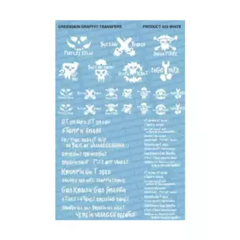 Граффити - Белый, Decals - Green Skin