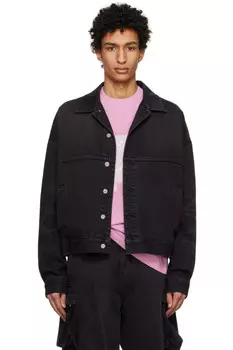 Графическая джинсовая куртка We11Done, черный