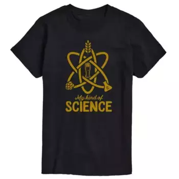 Графическая футболка My Kind of Science больших размеров Licensed Character, черный