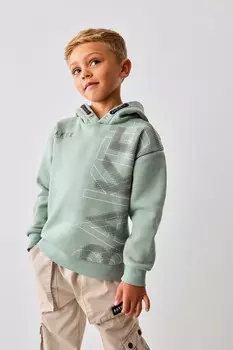 Графическая толстовка с капюшоном Baker By Ted Baker, зеленый