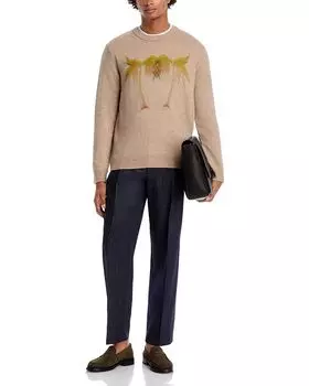 Графический свитер Paul Smith, коричневый/бежевый