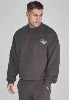 Графический свитер SikSilk, серый