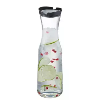 Графин GEFU "SMARTLINE", (2 шт.), боросиликатное стекло выдувное, крышка ароматонепроницаемая, цвет Transparent