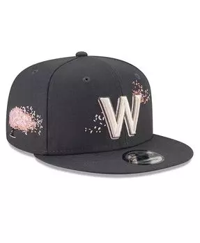 Графитовая регулируемая кепка с застежкой Big Boys and Girls Washington Nationals City Connect 9FIFTY Snapback New Era, серый