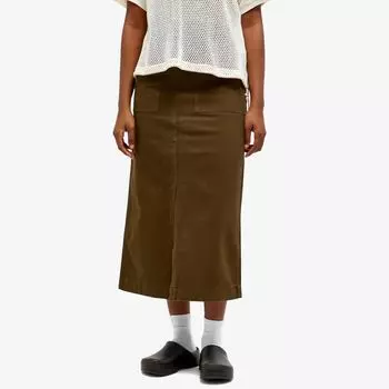 Gramicci Длинная юбка миди Baker, зеленый