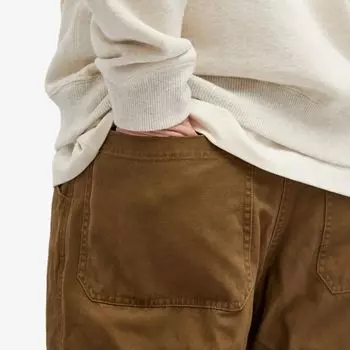 Gramicci Холщовые брюки с двойным коленом, зеленый