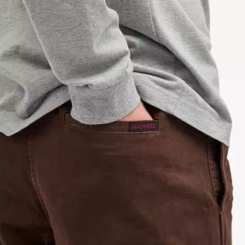 Gramicci Саржевые шорты, коричневый