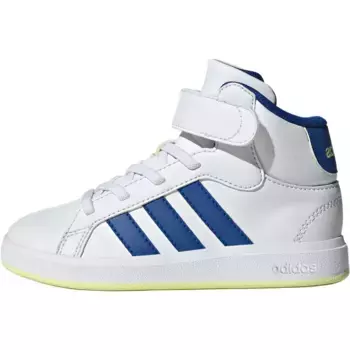 GRAND COURT Kids" Скейтбординговая обувь для детей Adidas, цвет White/Royal Blue/Yellow