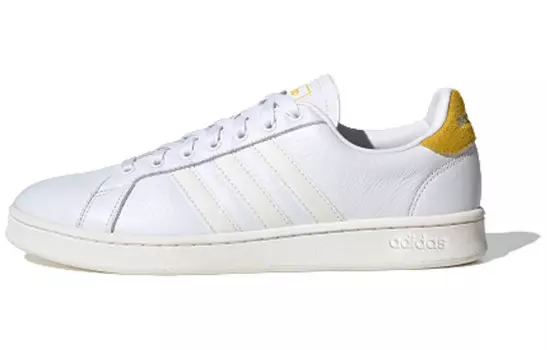 GRAND COURT Скейтбординговые туфли унисекс с низким верхом белые/желтые Adidas Neo