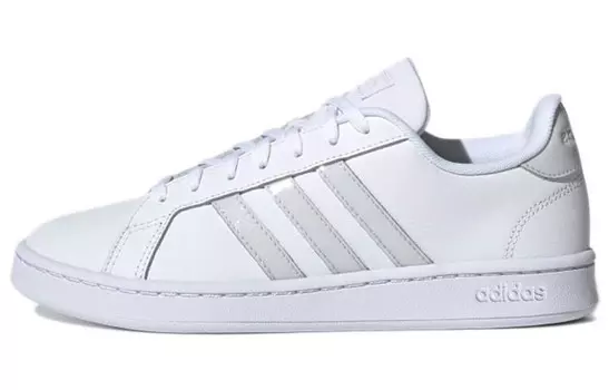 GRAND COURT Скейтбординговые туфли женские низкие белые/серые Adidas Neo