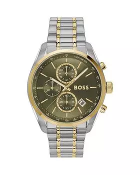 Grand Prix 44 Chronograph, 44 мм BOSS Hugo Boss, зеленый