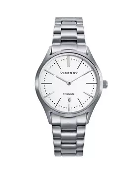 Грандиозные женские часы 3 стальные стрелки Viceroy, серебро