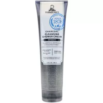 Grandpa's Угольный очищающий крем для душа детоксифицирующий 9,5 ж. унц. (280 мл)