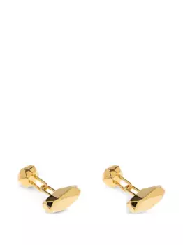 Граненые золотые запонки Lanvin, золотой