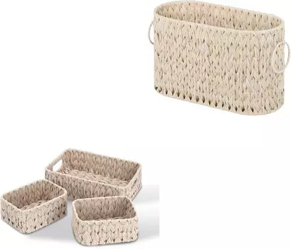 GRANNY SAYS: 3 плетеных корзины-вкладыша и 1 упаковка корзины для хранения туалетной бумаги