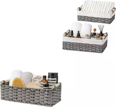 GRANNY SAYS Набор из 1 плетеной корзины для хранения и 2 плетеных корзин для хранения