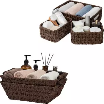 GRANNY SAYS Набор из 2 плетеных корзин и 3 плетеных корзин для хранения