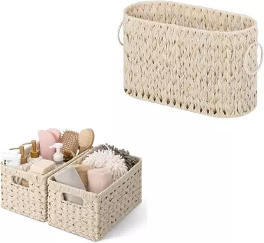 GRANNY SAYS Набор из 2 плетеных корзин для хранения и 1 корзина для хранения туалетной бумаги