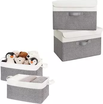 GRANNY SAYS Набор из 2 полочных корзин для хранения и 2 контейнеров для хранения в шкафу