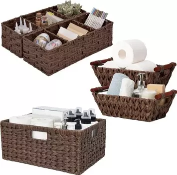 GRANNY SAYS Набор из 3 комплектов плетеных корзин для хранения вещей