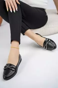 Grawel Daily Стильные и удобные женские балетки с камнем Muggo, черный