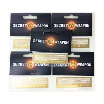 Гравированные буквы из латуни — медная пластина, готика, 2 мм (5 шт.), Brass Etching Accessories