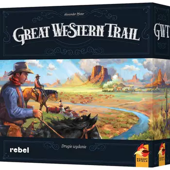 Great Western Trail, (второе польское издание) стратегическая игра Rebel